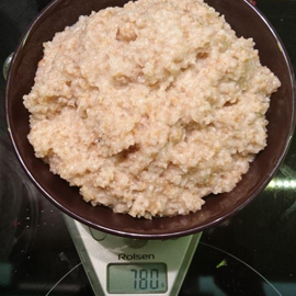 peser l'épeautre bouilli combien d'épeautre bouilli