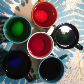 les œufs sont teints au vinaigre comment peindre des œufs avec un colorant