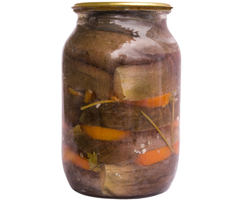 faire cuire la salade d'aubergines