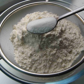 farine de sel sel farine avant tamisage