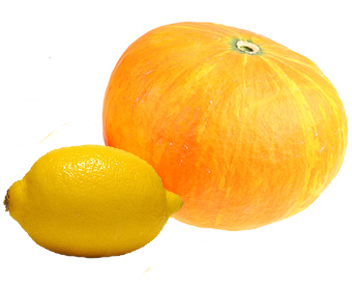 kochen Sie Zitrone und Kürbismarmelade