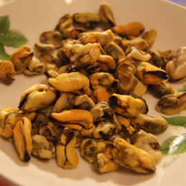 mejillones hervidos